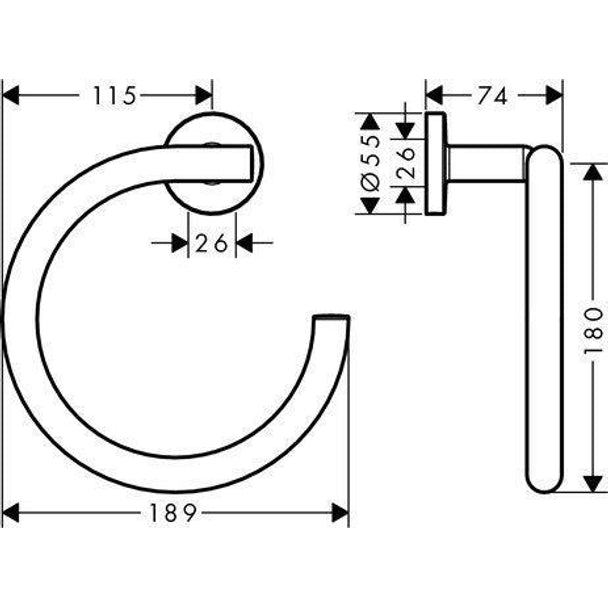 Hansgrohe Logis Halka Havluluk