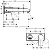 Hansgrohe Metris Ankastre Lavabo Bataryası 225 mm