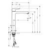 Hansgrohe Metris Lavabo Bataryası 260 Sifon Kumandalı