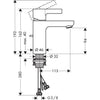 Hansgrohe Metris S Lavabo Bataryası 100 Sifon Kumandalı