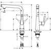Hansgrohe Metris Select Eviye Bataryası 260
