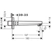 Hansgrohe Metropol Banyo Gagası 167 mm