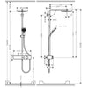 Hansgrohe Pulsify S Duş Kolonu 260 1 jet Krom