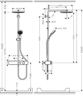 Hansgrohe Pulsify S Duş Kolonu 260 1 jet EcoSmart