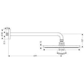 Hansgrohe Raindance S 300 Tepe Duşu Duvardan