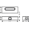 Hansgrohe RainDrain Flex Duş Kanalı 70 cm Kesilebilir Paslanmaz Çelik + İç Set