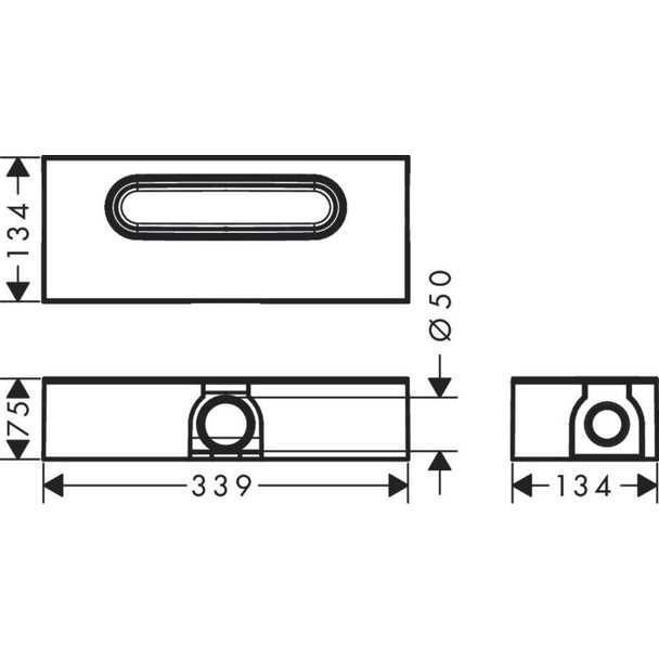 Hansgrohe RainDrain Flex Duş Kanalı 70 cm Kesilebilir Paslanmaz Çelik + İç Set