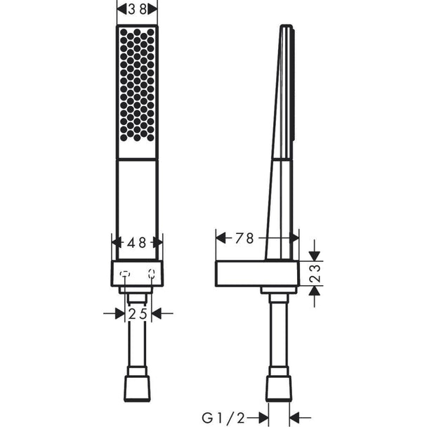 Hansgrohe Rainfinity 100 Porter Duş Seti  1.6m