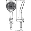 Hansgrohe Rainfinity 130 Porter Duş Seti  1.6m Beyaz