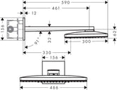 Hansgrohe Rainmaker Select Tepe Duşu 460 3jet