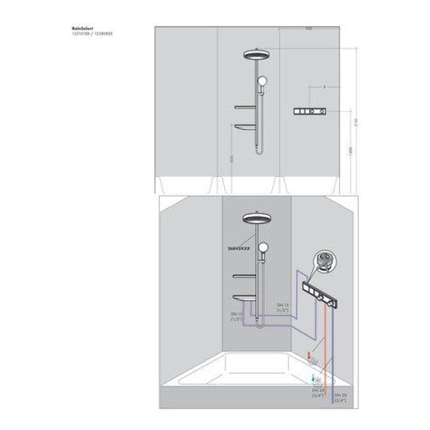 Hansgrohe RainSelect İç Set 2 Çıkış