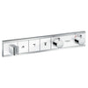 Hansgrohe RainSelect Termostatik Ankastre Banyo Bataryası 3 Çıkış Beyaz Krom