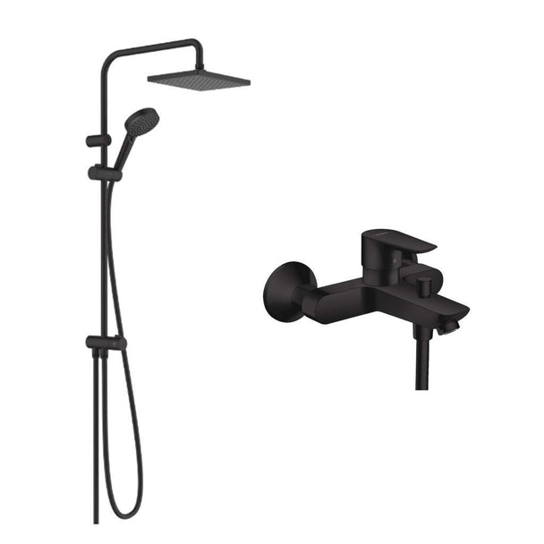 Hansgrohe Vernis Shape Mat Siyah Duş Kolonu Seti