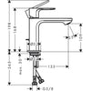 Hansgrohe Rebris E Lavabo Bataryası 110 Kumandalı