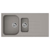 Hansgrohe S520-F525 Beton Grisi Ankastre Granit Eviye 980/480 otomatik gider seti ile