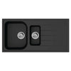 Hansgrohe S520-F525 Grafit Siyahı Ankastre Granit Eviye 980/480 otomatik gider seti ile