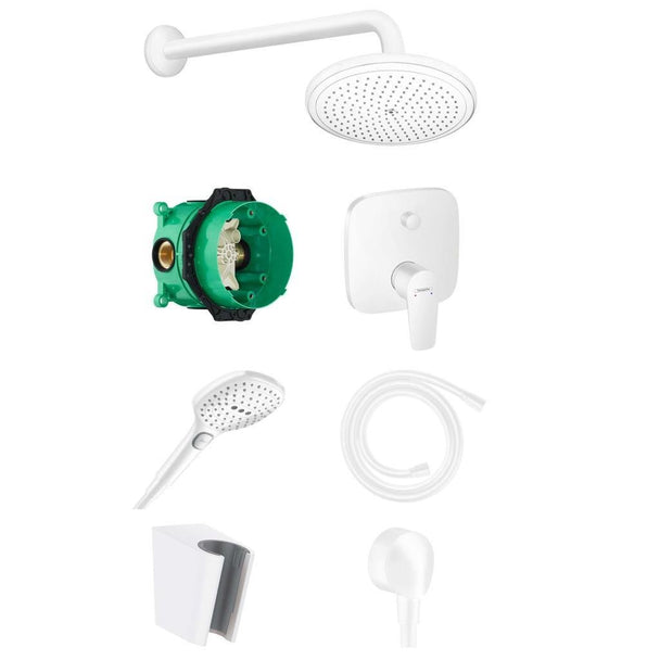 Hansgrohe Talis E Ankastre Banyo Seti Satin Beyaz - 1