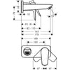 Hansgrohe Talis E Ankastre Lavabo Bataryası 165 mm