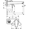 Hansgrohe Talis E Ankastre Lavabo Bataryası 225 mm