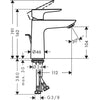 Hansgrohe Talis E Lavabo Bataryası 110  Sifon Kumandalı