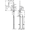 Hansgrohe Talis M54 Eviye Bataryası 210 Spiralli 2 jet + Sbox