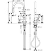 Hansgrohe Talis M54 Eviye Bataryası 210 Spiralli 2jet