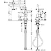 Hansgrohe Talis M54 Eviye Bataryası 270 Spiralli 1jet