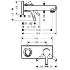 Hansgrohe Talis S Ankastre Lavabo Bataryası 165 mm