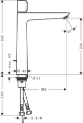 Hansgrohe Talis Select E Lavabo Bataryası 240