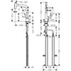 Hansgrohe Talis Select M51 Eviye Bataryası 220 Spiralli 2jet sBox