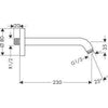 Hansgrohe Tepe Duş Dirseği 230 mm