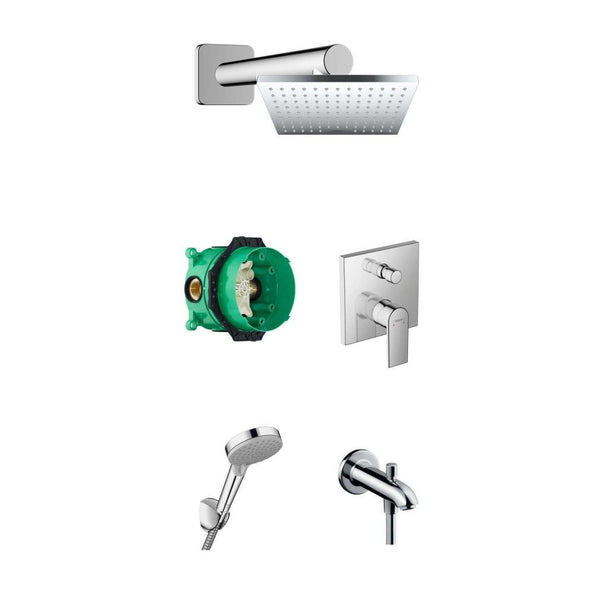 Hansgrohe Vernis Shape Ankastre Banyo Seti + Yönlendirici