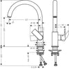 Hansgrohe Vernis Shape M35 T.Kollu Eviye Bataryası 210