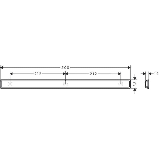 Hansgrohe WallStoris Duvar Barı 50 cm