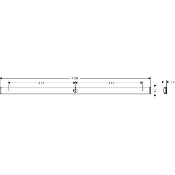 Hansgrohe WallStoris Duvar Barı 70 cm