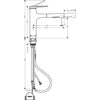 Hansgrohe Zesis M33 Tek Kollu Eviye Bataryası 160  Spiralli 2jet + SBox