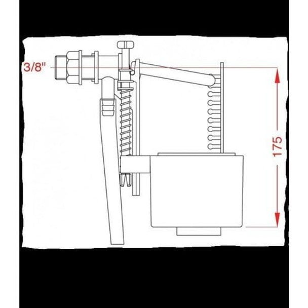 Japar 1/2 Şok Kapatmalı Flatör 50407