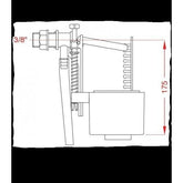 Japar 1/2 Şok Kapatmalı Flatör 50407