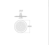 Mistillo Tepe Duşu Slim Yuvarlak 250 mm MTD006