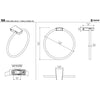 Sonia S6 Yuvarlak Havluluk 21 cm Krom