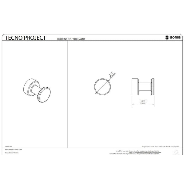 Sonia Tecno Askı 2,5 cm Mat Beyaz