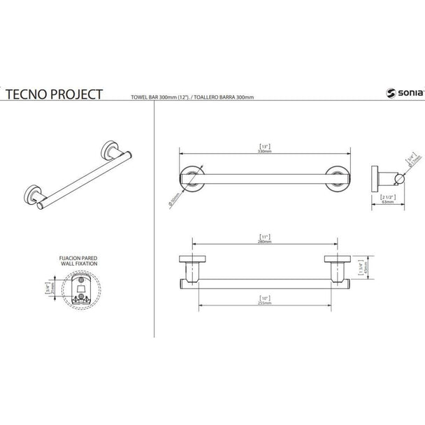 Sonia Tecno Black Uzun Havluluk 33 cm Mat Siyah