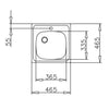 Teka E50 1B (46.5 X 46.5) Paslanmaz Çelik Eviye