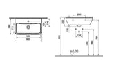 Vitra Integra Dar Lavabo 60x36 cm 7088L003-0001