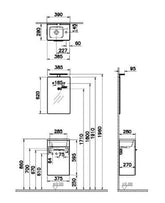 Vitra Mia Banyo Dolabı + Ayna Seti 40 cm Beyaz