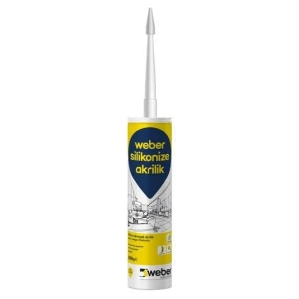 Weber Silikonize Akrilik Mastik Beyaz 500 gr